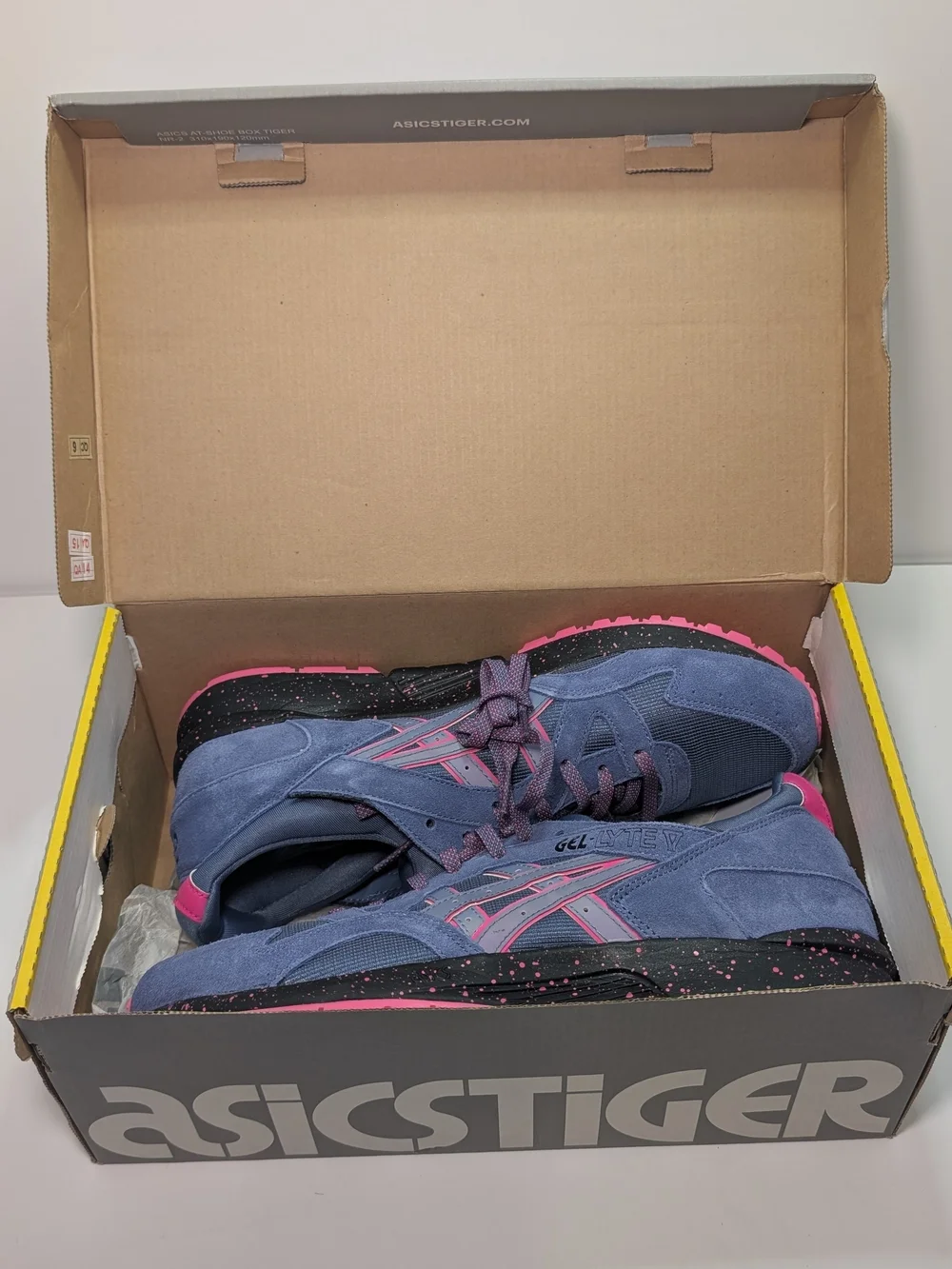 Rare Asics Tiger Gel-Lyte V Mens Size 9 mid Pigeon Blue Sneakers H7ASK - Picture 8 of 8